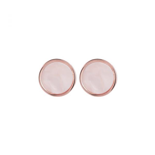 boucles-oreilles-boutons-bronzallure-pierres-precieuses-gem-pertuis-perle-culture-rose